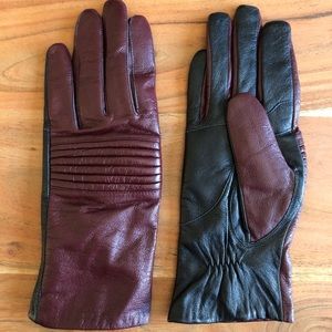 Urban Outfitters Two-Tone Moto Leather Gloves